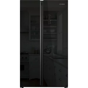 Холодильник Hyundai CS6503FV черное стекло(CS6503FV черное стекло)